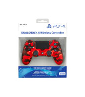 Sony DualShock 4 V2 Camouflage, Rot Bluetooth/USB Gamepad...