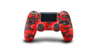 Sony DualShock 4 V2 Camouflage, Rot Bluetooth/USB Gamepad Analog / Digital PlayStation 4