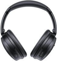 Bose QuietComfort 45 kabellose Noise-Cancelling-Bluetooth-Kopfhörer, Mikro, Schwarz, Einheitsgröße, 866724-0100 Schwarz Ohrumschließend