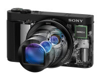 Sony Cyber-shot DSC-HX90 1/2.3" Kompaktkamera 18,2 MP CMOS 4896 x 3264 Pixel Schwarz