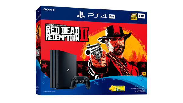 Sony PlayStation 4 PRO + Red Dead Redemption 2 1 TB WLAN Schwarz