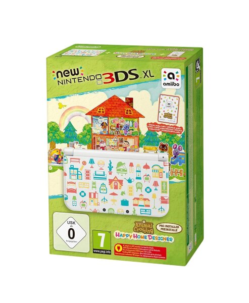 New Nintendo 3DS XL - Konsole (Special Edition) + Animal Crossing: Happy Home Designer (vorinstalliert) Animal Crossing: Happy Home Designer SE