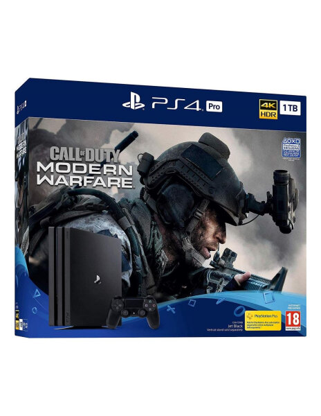 Sony PlayStation 4 Pro + Call of Duty Modern Warfare 1 TB WLAN Schwarz