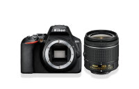 Nikon D3500 + AF-P 18-55mm VR SLR-Kamera-Set 24,2 MP CMOS 6000 x 4000 Pixel Schwarz