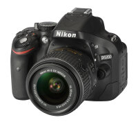 Nikon D5200 + AF-S DX NIKKOR 18-55mm SLR-Kamera-Set 24,1 MP CMOS 6000 x 4000 Pixel Schwarz