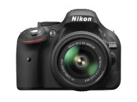 Nikon D5200 + AF-S DX NIKKOR 18-55mm SLR-Kamera-Set 24,1 MP CMOS 6000 x 4000 Pixel Schwarz