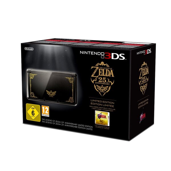 3DS Konsole schwarz + The Legend of Zelda: Ocarina of Time 3D