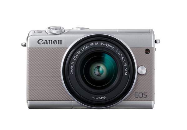 Canon EOS M100 + EF-M 15-45mm IS STM MILC 24,2 MP CMOS 6000 x 4000 Pixel Grau