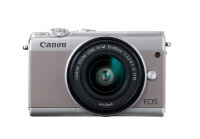 Canon EOS M100 + EF-M 15-45mm IS STM MILC 24,2 MP CMOS 6000 x 4000 Pixel Grau