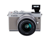 Canon EOS M100 + EF-M 15-45mm IS STM MILC 24,2 MP CMOS 6000 x 4000 Pixel Grau