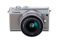 Canon EOS M100 + EF-M 15-45mm IS STM MILC 24,2 MP CMOS 6000 x 4000 Pixel Grau