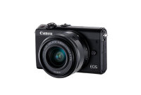 Canon EOS M100 + EF-M 15-45mm IS STM MILC 24,2 MP CMOS 6000 x 4000 Pixel Schwarz