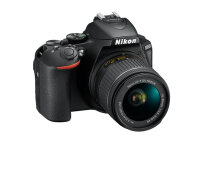 Nikon D5600 + AF-P DX 18-55mm G VR SLR-Kamera-Set 24,2 MP CMOS 6000 x 4000 Pixel Schwarz