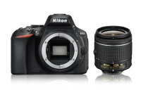 Nikon D5600 + AF-P DX 18-55mm G VR SLR-Kamera-Set 24,2 MP CMOS 6000 x 4000 Pixel Schwarz