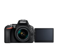 Nikon D5600 + AF-P DX 18-55mm G VR SLR-Kamera-Set 24,2 MP CMOS 6000 x 4000 Pixel Schwarz