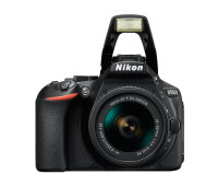 Nikon D5600 + AF-P DX 18-55mm G VR SLR-Kamera-Set 24,2 MP CMOS 6000 x 4000 Pixel Schwarz
