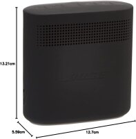 Bose SoundLink Color Bluetooth Speaker II - Tragbaren Bluetooth-Lautsprecher (Wasserabweisend), Grau, 752195-0100, Schwarz
