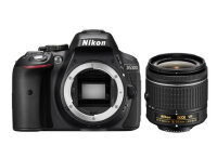 Nikon D5300 + AF-P 18-55mm VR SLR-Kamera-Set 24,2 MP CMOS 6000 x 4000 Pixel Schwarz