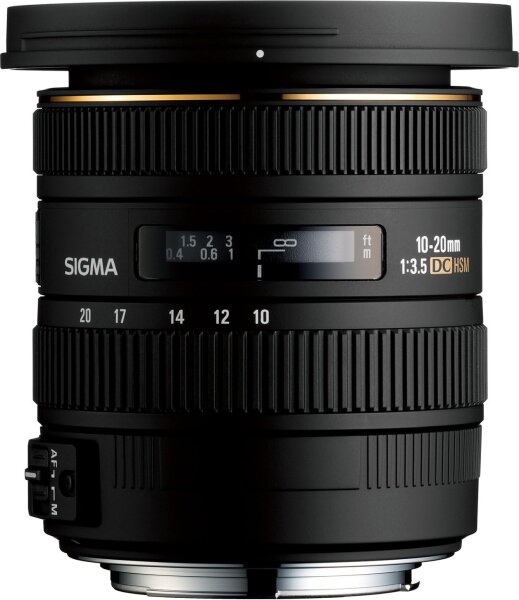 Sigma 10-20 mm F3,5 EX DC HSM-Objektiv (82 mm Filtergewinde, für Nikon Objektivbajonett) für Nikon Single