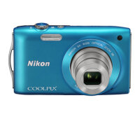 Nikon COOLPIX S3300 1/2.3" Compact camera 16 MP CCD 4608 x 3456 pixels Blue