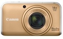 Canon PowerShot SX210 IS 1/2.3" Kompaktkamera 14,1 MP CCD 4320 x 3240 Pixel Gold