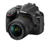 Nikon D3400 + 18-55mm VR + 8GB SD SLR-Kamera-Set 24,2 MP...