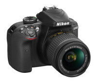 Nikon D3400 + 18-55mm VR + 8GB SD SLR-Kamera-Set 24,2 MP CMOS 6000 x 4000 Pixel