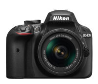 Nikon D3400 + 18-55mm VR + 8GB SD SLR-Kamera-Set 24,2 MP CMOS 6000 x 4000 Pixel