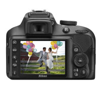 Nikon D3400 + 18-55mm VR + 8GB SD SLR-Kamera-Set 24,2 MP CMOS 6000 x 4000 Pixel