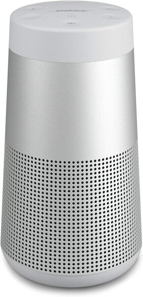 Bose SoundLink Revolve, tragbarer Bluetooth - Lautsprecher (mit kabellosem 360°-Surround-Sound), Silber grau Lautsprecher